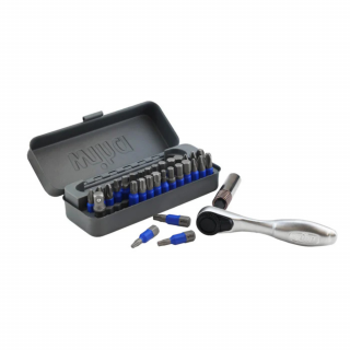 Wiha 32 Piece GoBox TerminatorBlue Impact Bit Set with Mini Ratchet
